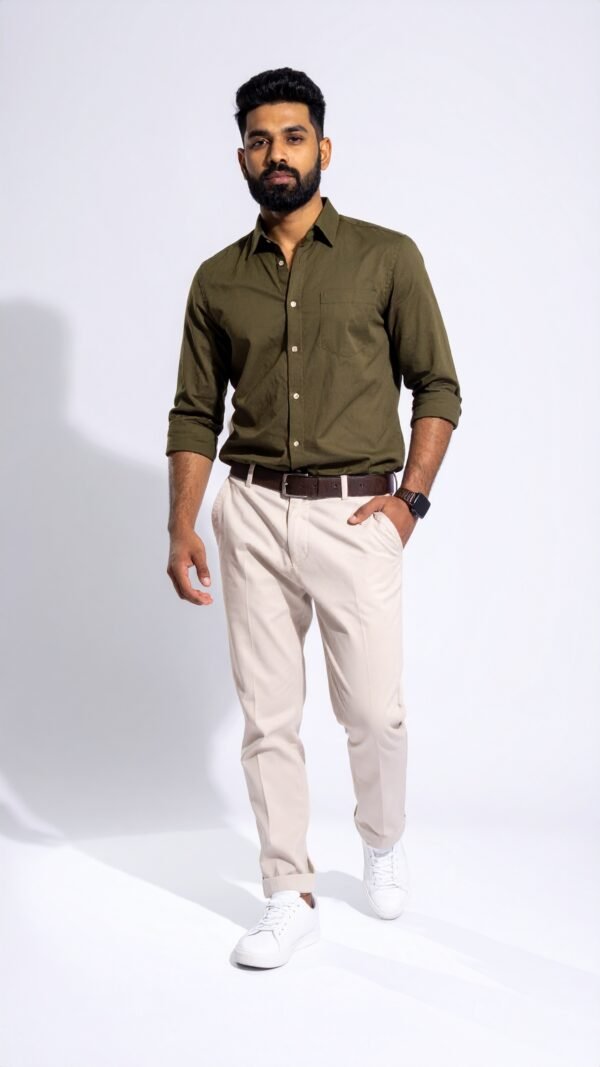 NETPLAY Men Regular Fit Chinos - Beige