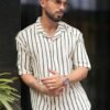 Maniac - Men Comfort Opaque Striped Casual Shirt