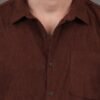 HERE&NOW Men Brown Self-Design Slim Fit Casual Shirt