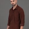 HERE&NOW Men Brown Self-Design Slim Fit Casual Shirt