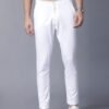 HIGHLANDER Men Solid White Tapered Fit Chinos