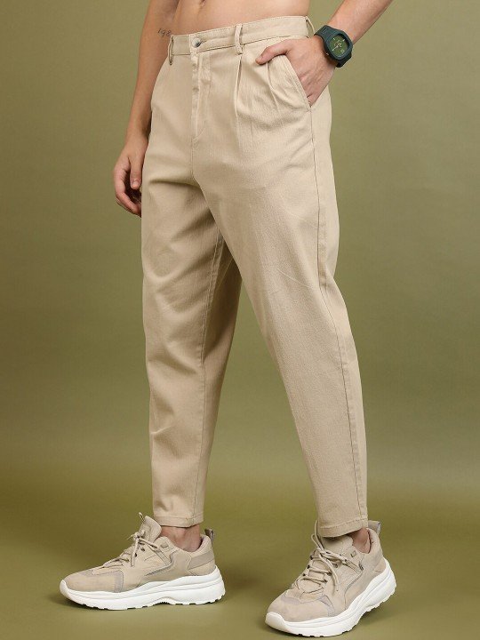 e3d42561-14d7-4a2f-a80c-753be4ee192d1703058231843HIGHLANDERMenBeigeTrousers3 HIGHLANDER Men Beige Mid-Rise Regular Fit Trousers