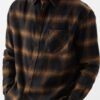 The Souled Store Men Brown & Black Tartan Checked Oversized Cotton Casual Shirt