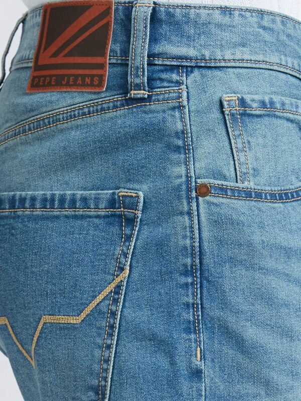 Pepe Jeans Men Holborne Regular Fit Light Fade Stretchable Jeans – Medium Blue