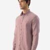 The Souled Store Men Pink Solid Long Sleeve Cotton-Linen Casual Shirt – Spread Collar