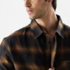 The Souled Store Men Brown & Black Tartan Checked Oversized Cotton Casual Shirt