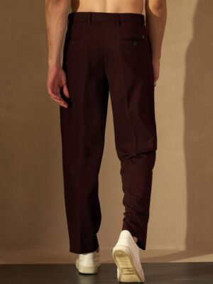 9dfc8e9f-42ee-4c05-bca6-301dbd21e2511717395702861DENNISONMenSmartLooseFitEasyWashTrousers3 DENNISON Men Solid Smart Loose Fit Easy Wash Trousers