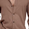 IKON FASHION Men Coffee Brown Textured Polycotton Casual Shirt – Spread Collar