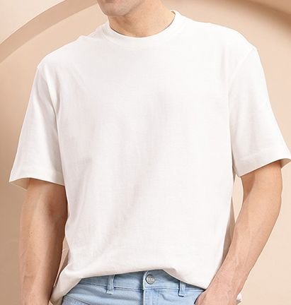 Mast & Harbour Men Straight Fit Light Blue Stretchable Jeans with Zip Detail